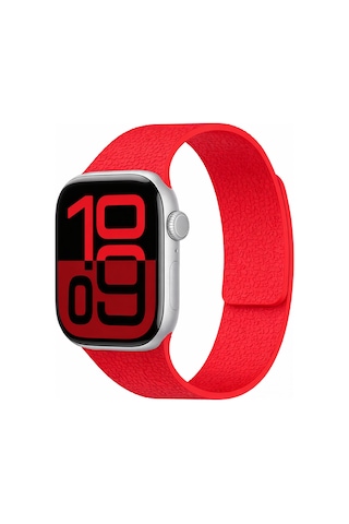 Apple Uyumlu Watch 10/11 42mm-38/40/41mm Kordon Kabartmalı Magetli Silikon Band 136 2/3/4/5/6/se/7/8/9