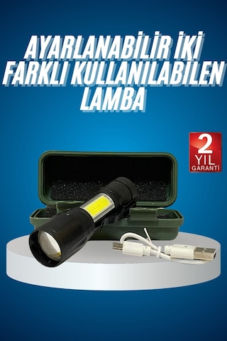 Led Lamba El Feneri Küçük Taşınabilir Usb Şarjlı Acil Durum Lambası Renkli