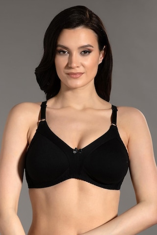 New Bra Kadın Toparlayıcı Boş Kap Desteksiz Siyah Sütyen 3c3t1n7o50 001