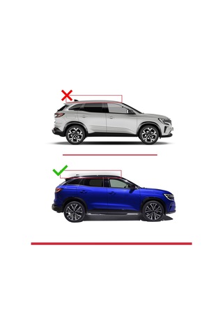 Renault Austral 2022 Ve Sonrası İle Uyumlu Ace-2 Ara Atkı Tavan Barı Gri