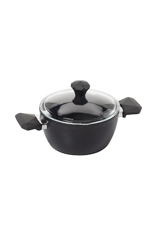 Tr Taç Pierre Cardin 1500023290 7 Parça Diamond Cook Graniks Tencere Seti, Siyah Genel