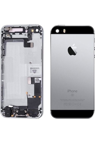 Apple Uyumlu iPhone 5se Kasa Full Dolu Uzay Grisi Siyah Diğer