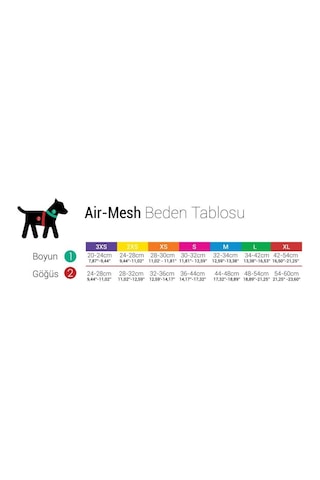 Tailpetz Air Mesh Harness Göğüs Tasması Neo Green XSmall Yeşil