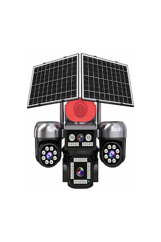 S446 4 Kameralı 3 Ptz 4g Solar Kamera