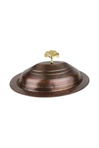 Cuvesta Modern Şef Tipi El Yapımı Bakır Sunumluk 35cm