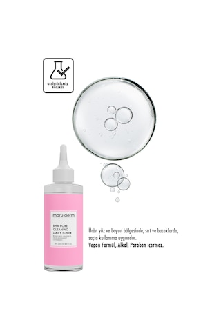 Maruderm BHA Tonik Gözenek Sıkılaştırıcı Siyah Nokta Karşıtı 250 ML