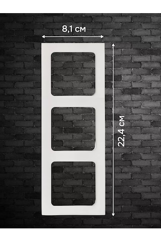 Ekf Stokholm 3'lü Beyaz Priz Ve Anahtar Kapağı 252806729