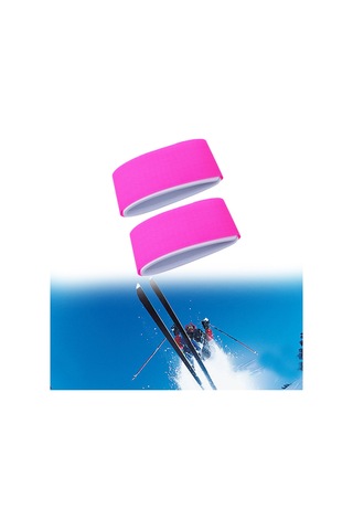 Suntek 2x Kayak Askıları, Sargıları Kravatları, Ekipmanını Gül Kırmızısı Pembe