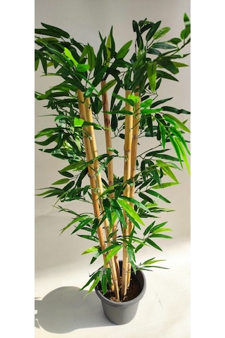 Rüzgar Yapay Çiçekçilik 110 Cm 5 Li Yuvarlak Bambu Yeşil