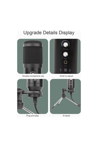 Skycıty Usb Mikrofon, Kapasitif, Karışım Ve Ses Seviyesi İşlevleri