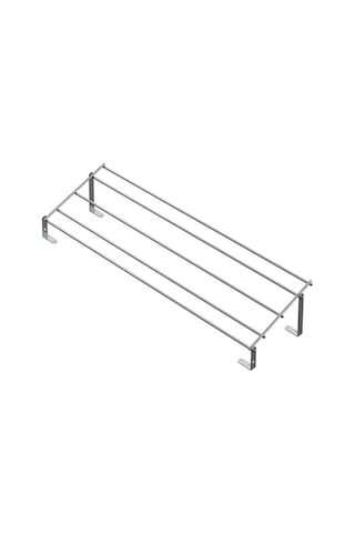 Starax Tek Raflı Kapağa Monte Ayakkabılık Modül 80cm Krom S-6133-c Çok Renkli