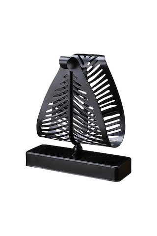 Homyl Peçetelik Tezgah Üstü Mendil Rafı Dikey Metal Kağıt Siyah