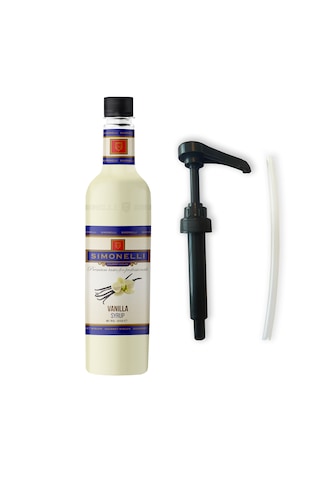 Simonelli Kahve Şurubu Karamel Aromalı + Vanilya Aromalı 2 x 700 ML