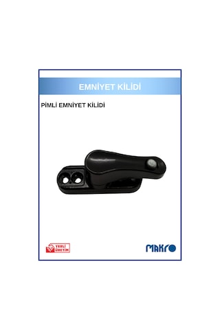 Pvc Kapı Pencere Pimapen Balkon Kapısı Çocuk Emniyet Kilidi Güvenlik Pimli Metal Siyah