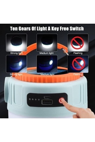 Periboia Solar Led Kamp Lambası