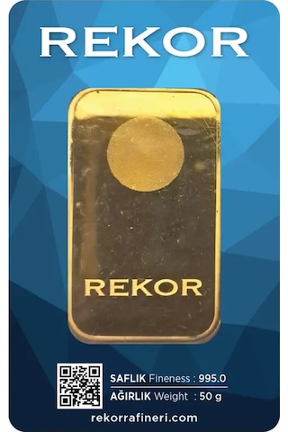 Rekor 50 Gr Külçe Altın