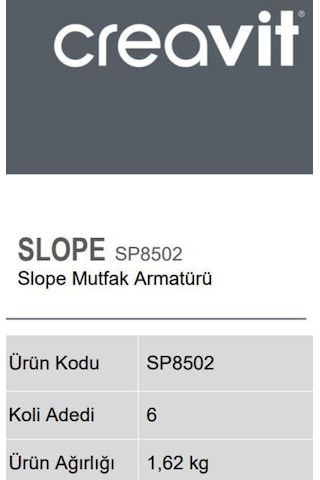 Creavit Sp8502 Slope Mutfak Armatürü