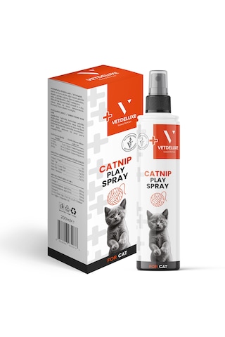 Vetdeluxe Catnip Play Spray Kediler İçin Kedi Otlu Oyun Spreyi 150 ML Vetdeluxe Catnip Play Spray Kediler İçin Kedi Otlu Oyun Spreyi 150 ML