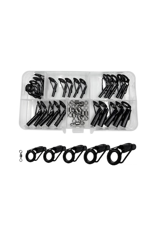 Reedark Deniz Ve Tatlı Su İçin 35 Adet Siyah Antenmeği Engelleme Olta Kamışı Uç Rehberi Seti - Dayanıklı Malzeme, Kolay Kullanim