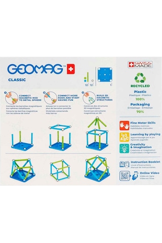 Geomag Classic Seri Zeka Oyunu Manyetik Bloklar 25 Parça