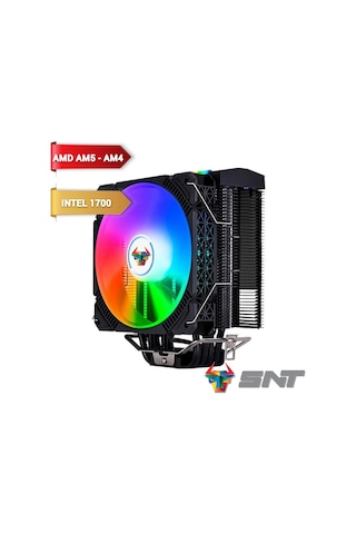 Snt Lc-400b 120 Mm. Argb Amd Intel İşlemci Soğutucu Siyah