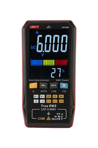 Ut121a B Smart Digital Multimeter Rms Voltage Frequency Dual Display Ncv Lıve Auto 6199 Count Meter Ut122