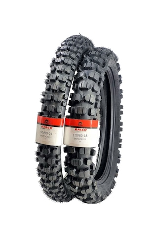 Ralco Tyres Enduro Lastik Takımı 120/80-18 Ve 90/90-21 Tt + İç Lastik Set Ön Ve Arka