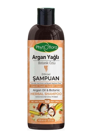 Phytoflora Argan Yağlı Botanik Özlü Bitkisel Şampuan 400 ML