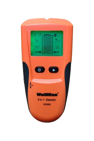 Wellhise Wd688 5'i 1 Arada Dijital Duvar Tarayıcı - Sıva Altı Kablo, Metal Ve Ahşap Bulucu Detektör