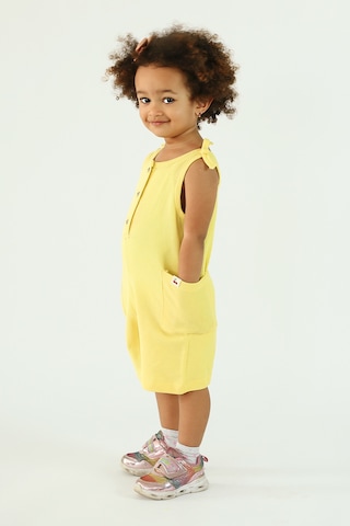 Harika Kids Kız Çocuk Nakışlı Basic Tulum Çok Renkli
