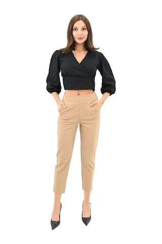 Kadın Balon Kol Detaylı Crop Gömlek 1719-25 001