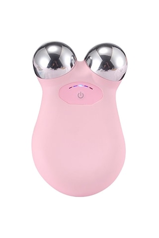 Kosona Evde Kullanalım Yüz Gerginleştirici - Pembe Mikro Akım Ems Yüz Masaj Cihazı Zayıflatıcı Güzellik Aleti Pembe