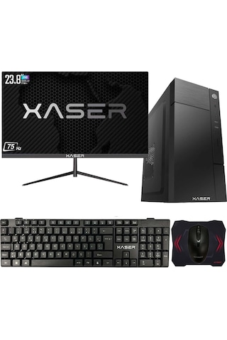 Xaser XSR561 i5-12400F 8 GB 256 GB M.2 NVMe SSD 2 GB GT610 23.8" Dos Masaüstü Bilgisayar