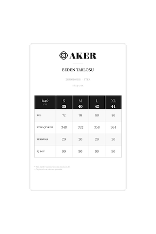 Aker Yeşil Kloş Etek Yeşil Yeşil