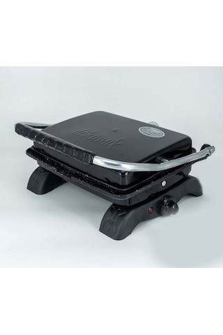 Dökümix Demir Döküm Granit Siyah 1800 Watt 4-6 Dilim Ev-sanayi-büfe Tipi Tost Makinası Ve Izgara