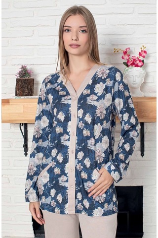 Limissi Viskon Pijama Takımı Lacivert