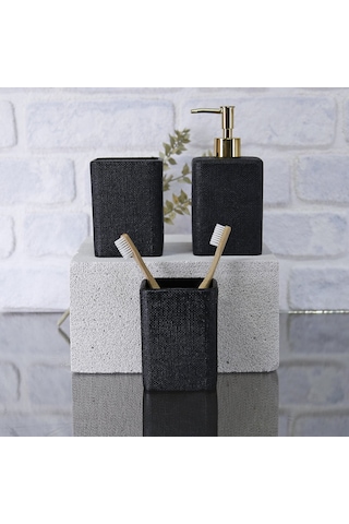 Linen Diş Fırçalık Siyah
