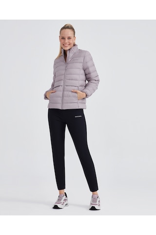 Skechers W Outerwear Pop Up Detailed Padded Jacket Kadın Foggy Lilac Mont S231240-506 Pembe