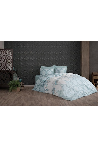 Lüks%80 Pamuklu Çift Kişilik Nevresim Takımı Seti Yorgan Kılıfı Love Kalp Desen 200x220 Cm + Lastikli Battal Boy Çok Renkli 27570513