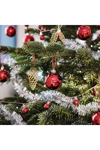 Ikea Vinterfint Noel Ağacı Süsü, Kırmızı, 20'li Set