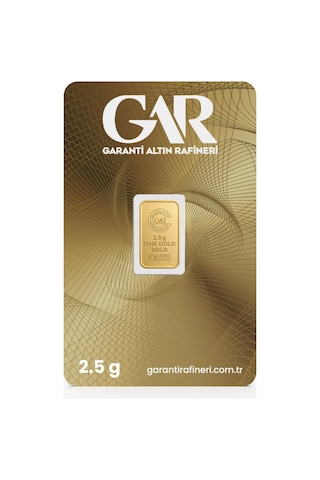Garanti Gold 2,5 gr Gram Külçe Altın 24 Ayar