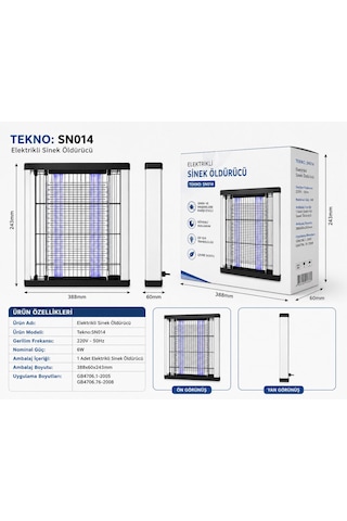 Gece Lambası Sivrisinek Sinek Öldürücü 2x10 20w Elektirikli 2 Ampulü Sinek Ve Haşere Öldürücü Yakalayıcı Sinek Öldürücü Cihaz Asma Telli Aç Kapa Düğmeli Led Sivrisinek Kovucu Sesiz Çalıma 10 Parça Siyah