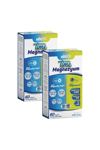 Nbt Life Time Magnezyum 2 x 60 Kapsül