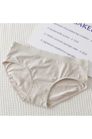 Amarant Pembe Kadın Tamamı Pamuklu İç Giyim Trackless Rahat Nefes Alabilir Basit Tatlı Düz Renk Pantolon Fuşya