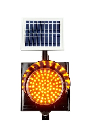 200 mm Ledli Güneş Enerjili Flaşör, Solar Çakar Lamba