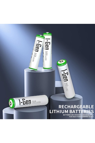I-Gen B109 8 Adet AAA 900 Mah Şarj Edilebilir İnce Kalem Pil 1.2V Ni-MH Şarjlı Pil