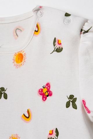 Hafy Baby Çilek Desenli, Kısa Kollu, Kız Bebek/ Çocuk Pijama Takımı Pembe