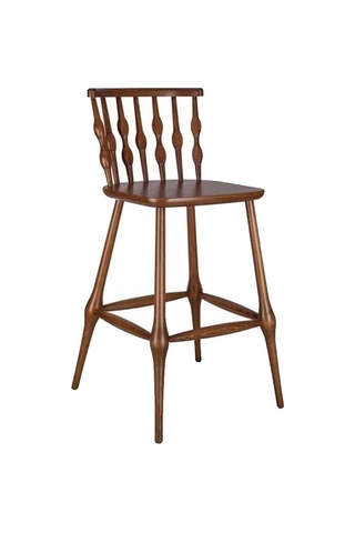 Natura Retro Ahşap Bar Sandalyesi Ceviz