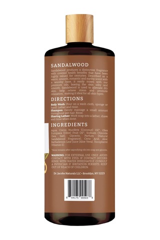 Dr. Jacobs Naturals Sandal Ağacı Özlü Bitkisel Duş Jeli 946ml Odunsu