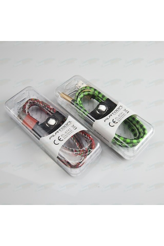 Micro-b Usb Kablo Örgü Tip Luna Şarj / Data Kablosu